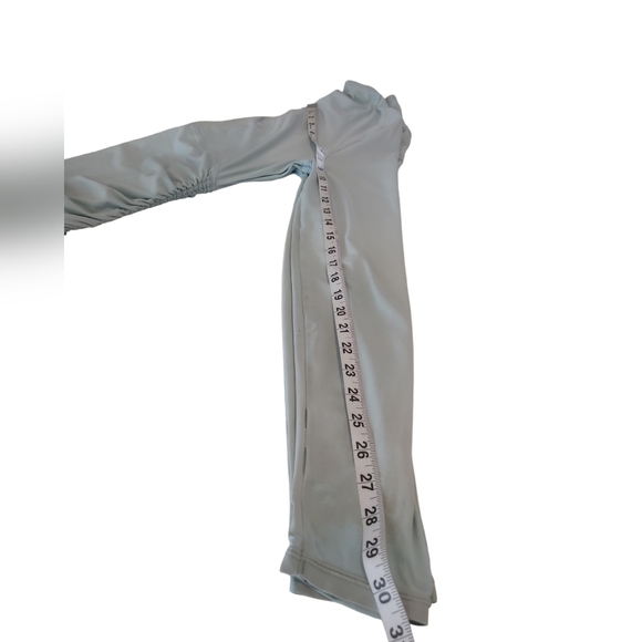 Athleta Baby Blue 1/2 Zip Women's Size Small Swim Top - Picture 6 of 9